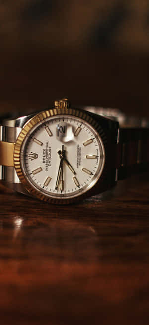 Rolex Datejust Watch Closeup Wallpaper
