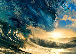 Rolling Sea Waves High Resolution Wallpaper