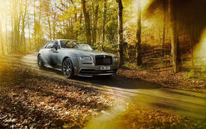 Rolls Royce Autumn Forest Wallpaper