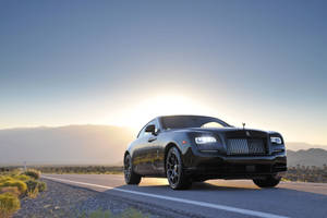 Rolls Royce Black Sedan Wallpaper