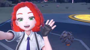 Rolycoly And A Female Trainer Wallpaper