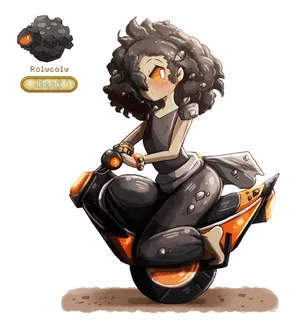 Rolycoly As An Anime Girl Wallpaper