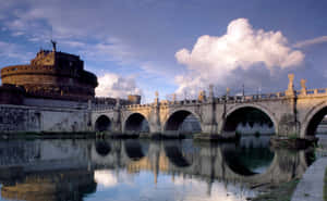 Roman Bridge Of Castel Santangelo Wallpaper