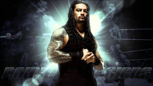 Roman Reigns Flare Illustration Wallpaper