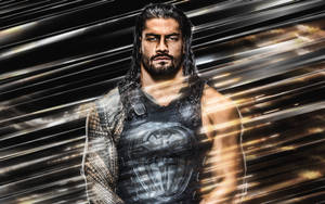 Roman Reigns Oblique Lines Wallpaper