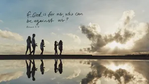 Romans 8:31 Bible Verse Laptop Wallpaper