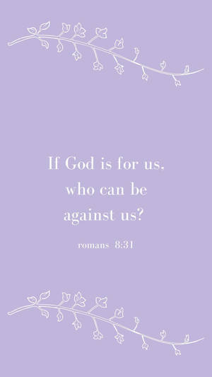 Romans 8:31 Versed Wallpaper