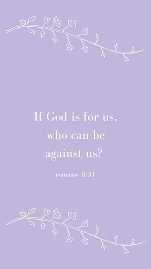 Romans 8:31 Versed Wallpaper