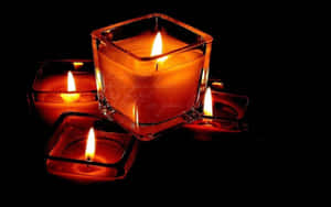 Romantic Candlelight Atmosphere Wallpaper