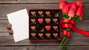 Romantic Chocolate Gift Box Wallpaper