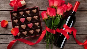 Romantic Chocolate Gift Set Wallpaper