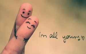 Romantic Fingers I Am All Yours Wallpaper