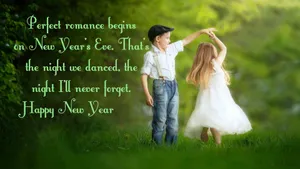 Romantic Kids Dancing Wallpaper