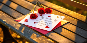 Romantic Letter And Roses Wallpaper