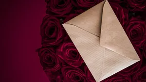 Romantic Love Letter Envelope Wallpaper