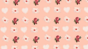 Romantic Love Letter Pattern Wallpaper