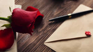Romantic Love Letter Setup Wallpaper