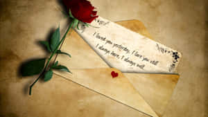 Romantic Love Letter Wallpaper