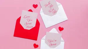 Romantic Love Letters Wallpaper