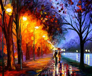 Romantic Love Painting Wallpaper