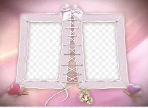 Romantic Wedding Photo Frame Wallpaper