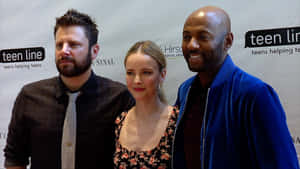 Romany Malco With James Roday And Allison Miller Wallpaper