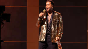 Romeo Santos Live Performance Glitter Jacket Wallpaper