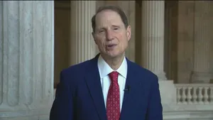Ron Wyden Blue Suit Red Tie Wallpaper