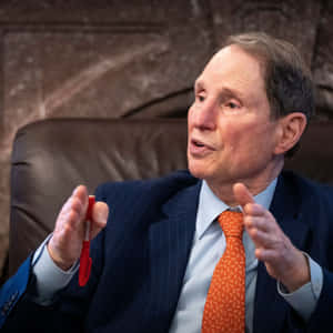 Ron Wyden With Orange Tie Wallpaper