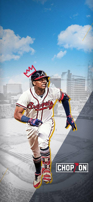 Ronald Acuna Jr. Cartoon Crown Wallpaper