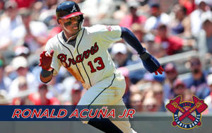 Ronald Acuna Jr. Name Banner Wallpaper