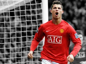 Ronaldo Manchester United Celebration Wallpaper