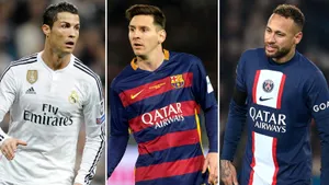 Ronaldo Messi Neymar Club Jerseys Wallpaper