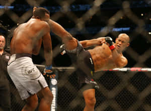 Ronaldo Souza High Kicking Opponent Wallpaper