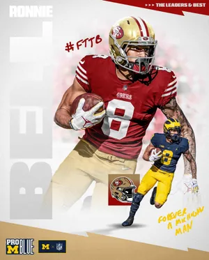 Ronnie Bell49ersand Michigan Football Collage Wallpaper
