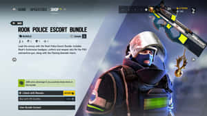 Rook From Tom Clancy's Rainbow Six Siege In Action Wallpaper