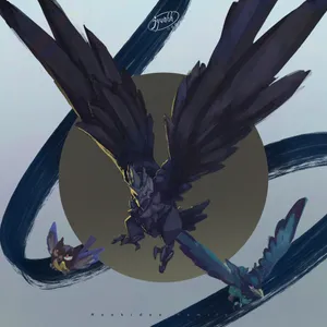 Rookidee Corviknight And Corvisquire Flying Wallpaper