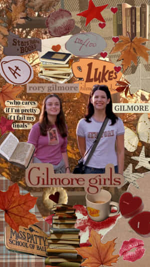 Rory Gilmore Aesthetic Collage Wallpaper