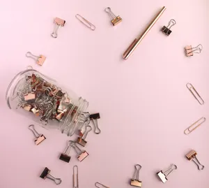 Rose Gold Aesthetic Clips Wallpaper