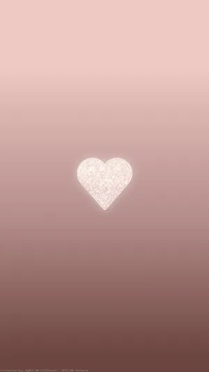 Rose Gold Aesthetic Heart Wallpaper