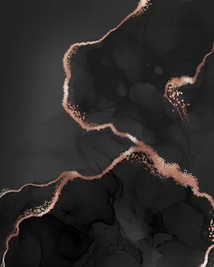 Rose Gold And Black Hydro Dip Art Wallpaper
