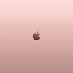 Rose Gold Apple Logo Wallpaper