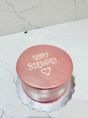 Rose Gold Birthday Cake Aesthetic Wallpaper