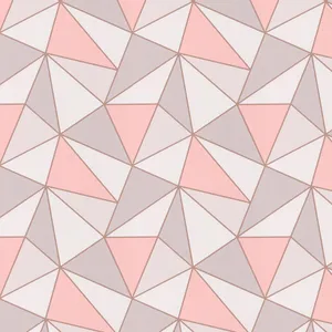 Rose Gold Geometric Pattern Wallpaper