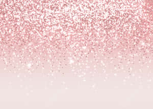 Rose Gold Glitter Falling Background Wallpaper