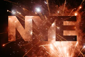 Rose Gold Happy New Year 2021 Greeting Wallpaper