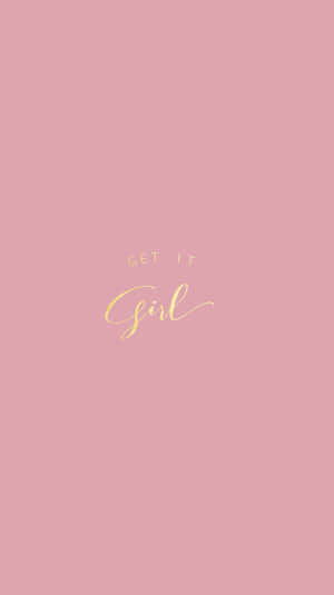 Rose Gold Inspirational Quote Wallpaper Wallpaper