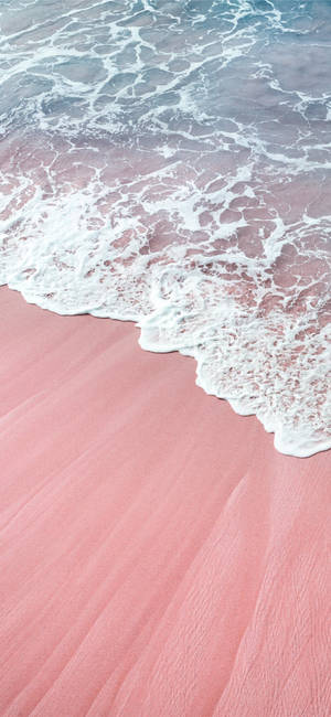 Rose Gold Ipad Beach With Crystal Water Wallpaper