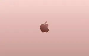 Rose Gold Iphone Logo Aesthetic Mac Wallpaper