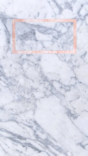 Rose Gold Marble Frame Wallpaper